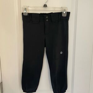 Kids Black softball capris